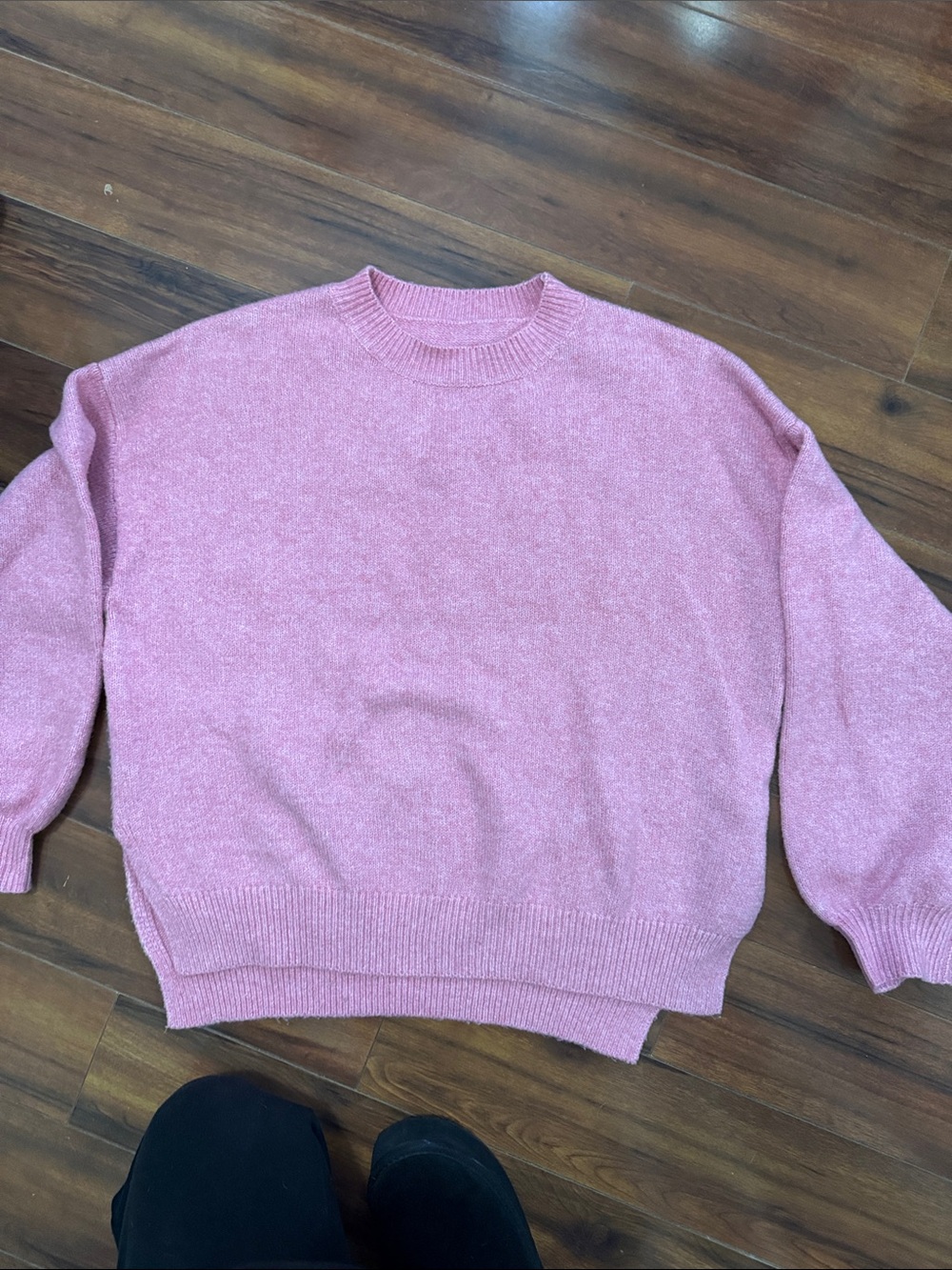Women's Crewneck Sweater in Dusty Pink